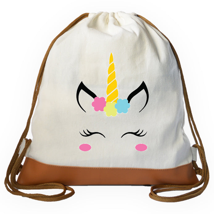 Unicorn face backpack on sale
