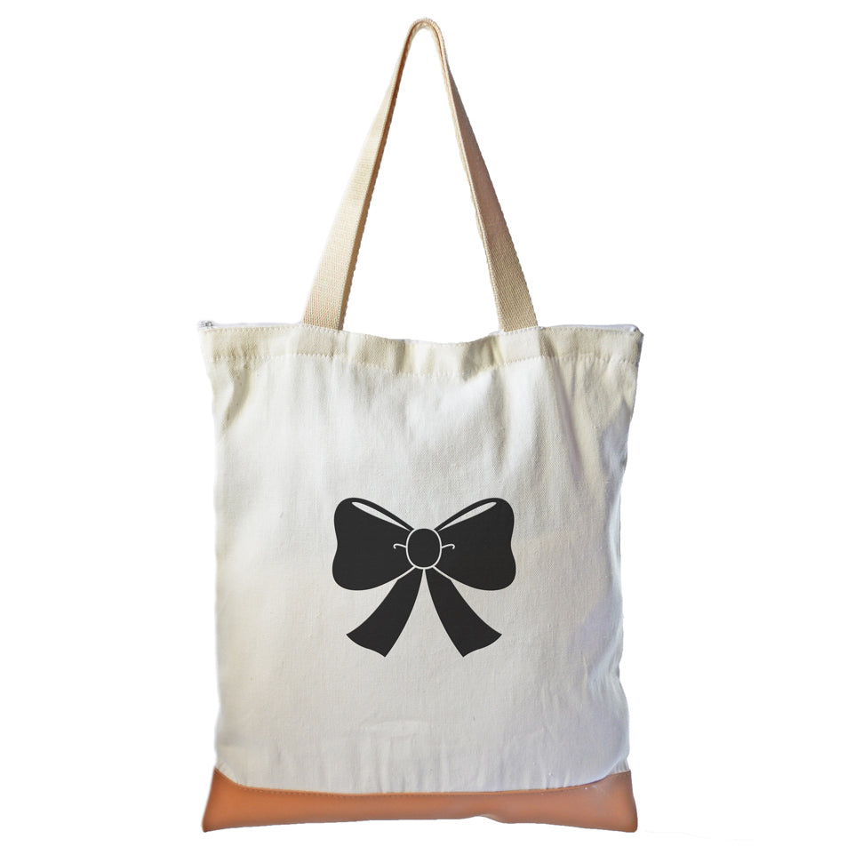 Ribbon logo hot sale city tote