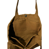 Minimalist Multi-pocket Tote Bag - Less is More (Khaki)