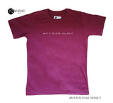 Round Neck T-Shirt - What's Holding You Back (Maroon)