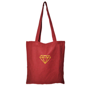 Minimalist Multi-pocket Tote Bag - Diamond (Maroon)