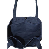 Minimalist Multi-pocket Tote Bag - Wave (Navy Blue)