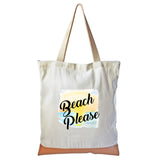"Beach Please" Graphic Tote bag