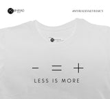 Round Neck T-Shirt - Less Is More (White)