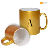 Gold Initial Mug