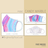 Adult Face Mask - Candy Marble