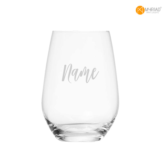 Stemless Wine Glass - Personalized